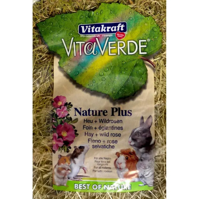Vitakraft Vita Verde Hay & Wild Rose 500G