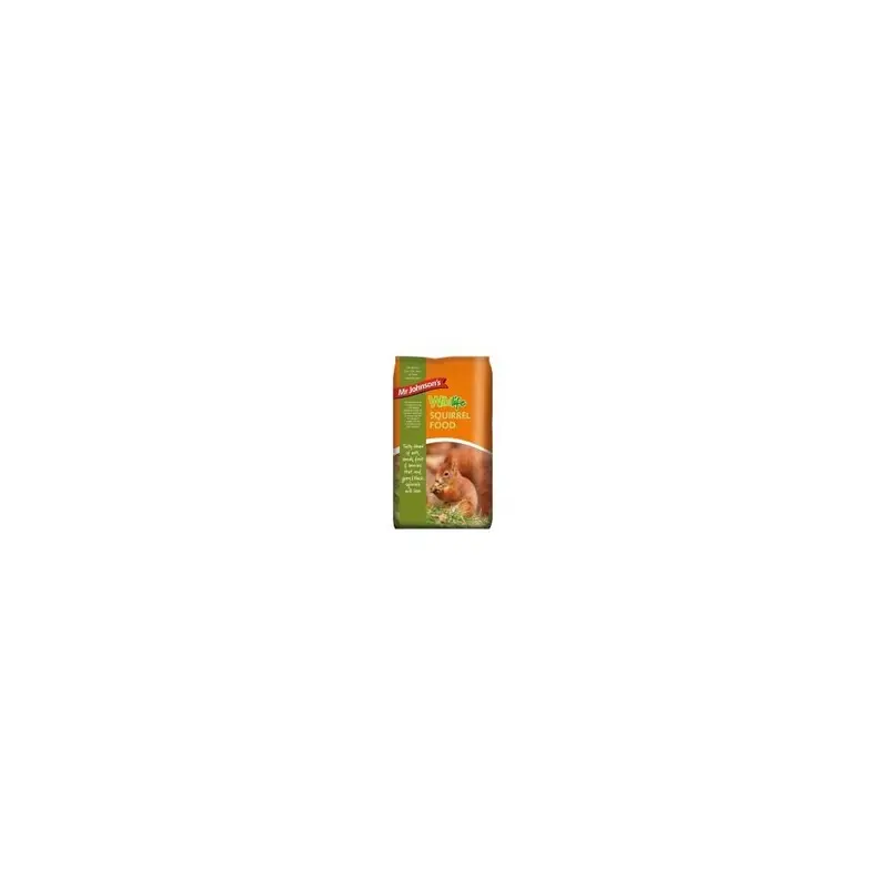 New Mr Johnsons Wildlife Squirrel Food, Red/Grey/Black 900G