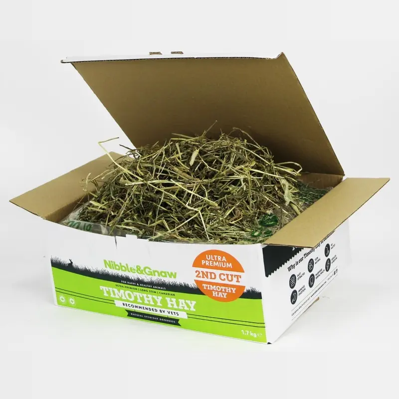 Nibble&Gnaw Timothy Hay, Rabbit Hay, Guinea Pig Hay, Second Cut, 2.2Kg