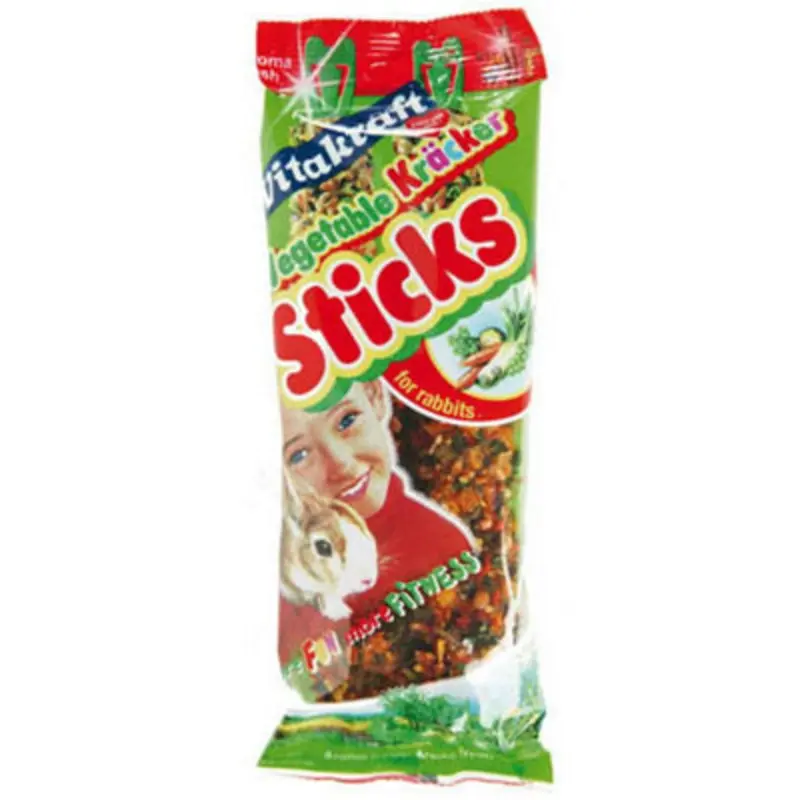 B&Q X Vitakraft Krcker Rabbit Vegetable Sticks Size 10