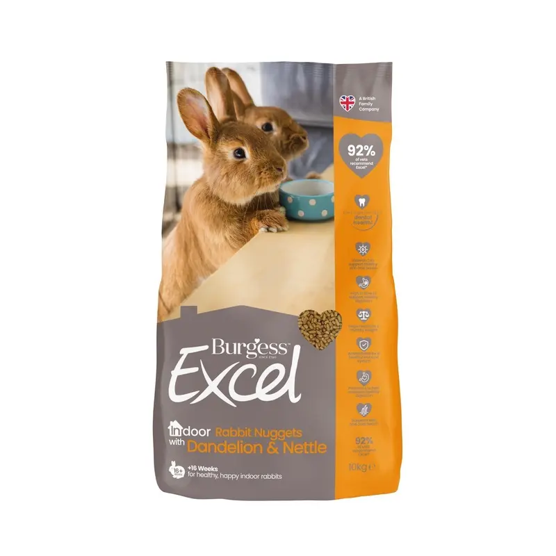 Burgess Excel Indoor Rabbit Nuggets - 10Kg