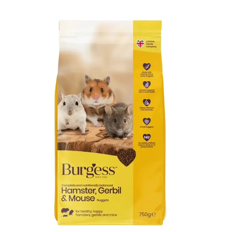 Burgess Hamster Gerbil & Mouse Food - : 750G