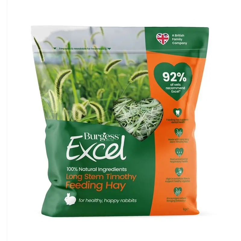 Burgess Excel Long Stem Feeding Hay 1Kg
