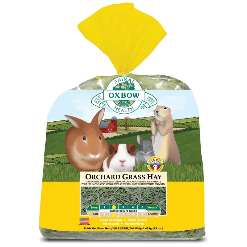 Oxbow Orchard Grass Hay For Animals - 1.1Kg Bag Small