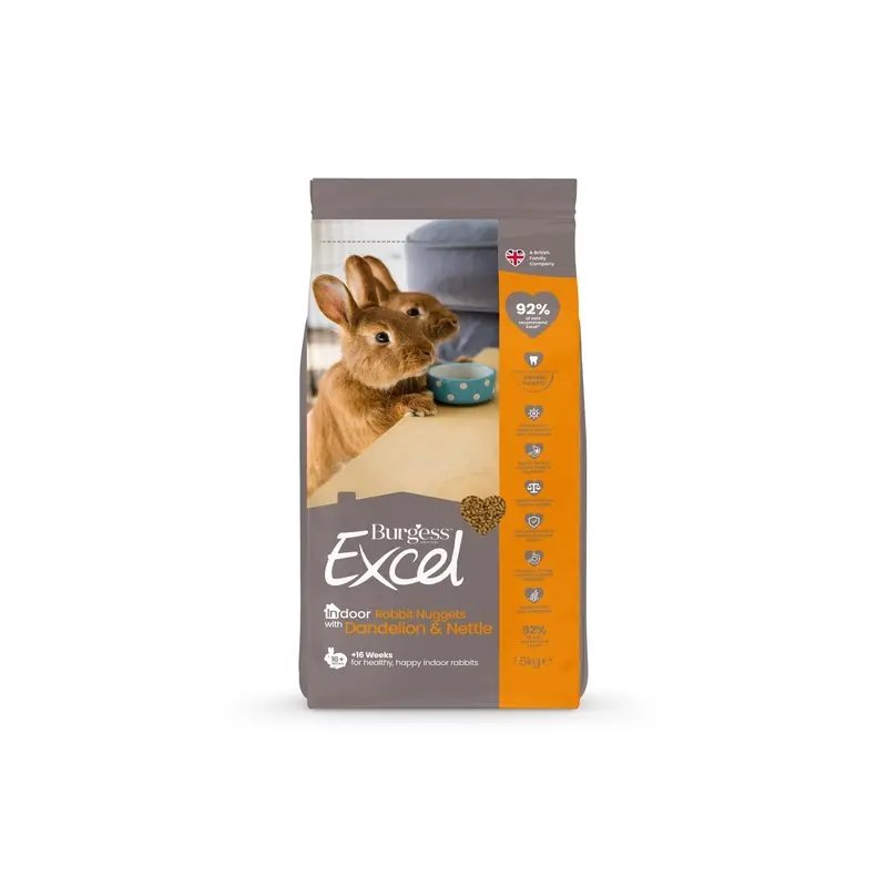 Burgess Excel Indoor Rabbit Nuggets - 1.5Kg