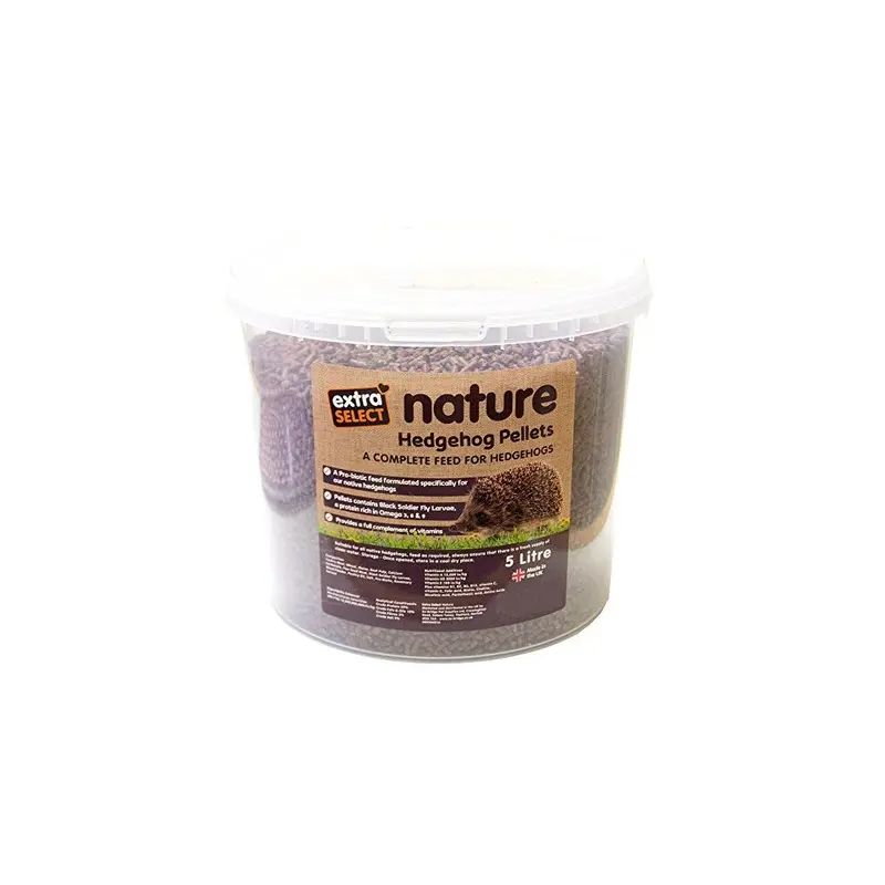 Extra Select "Nature" Complete Hedgehog Pellet Food Tub, Litre Size 5