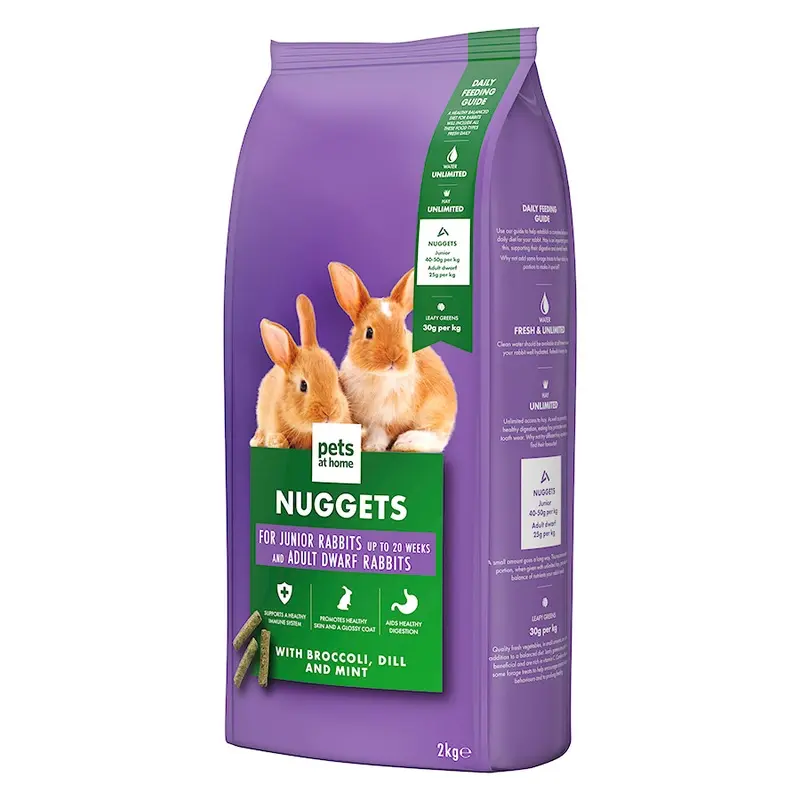 Pets At Home Nutri Pressed Junior And Dwarf Rabbit Nuggets 2Kg