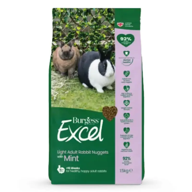Burgess Light Excel Rabbit Nuggets - : 1.5Kg