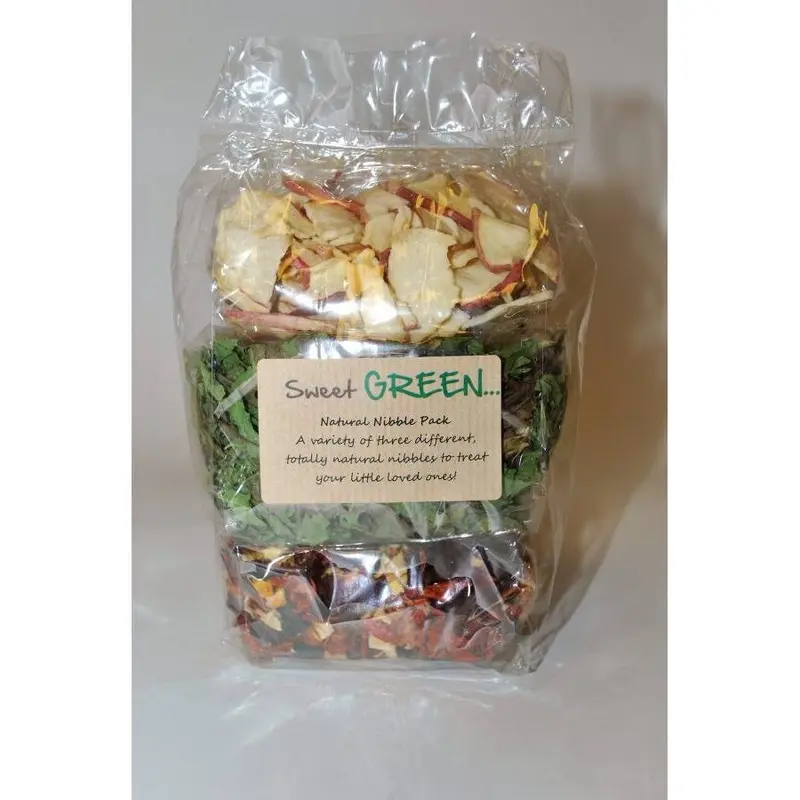 Natures Own Sweet Natural Nibble Pack For Animals - 200G Green Small