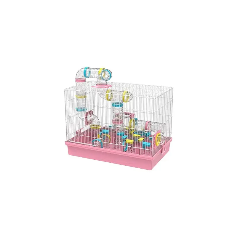 Gnb Pet Hamster Cage & Habitat Diy 20X12X15 With Tunnels Large