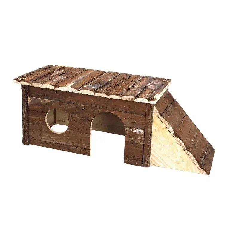 Karlie Wonderland Nature Wood House with Ladder for Rabbit, Large
