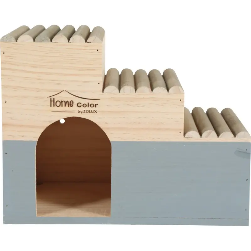 Zolux Gris Vague Log House For Rodents Small