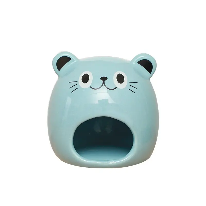 (bluemouse) Hamster Ceramic House And Refreshing Multiple Color For Sleeping Choices