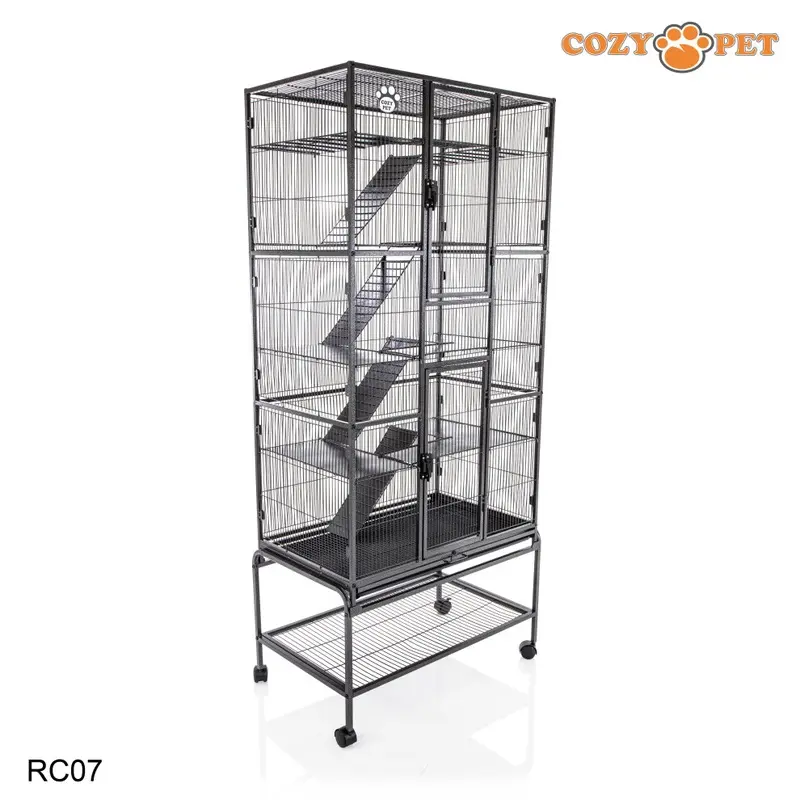 Cozy Pet Rodent Cage By 11Mm Bar Spacing For Rat, Ferret, Chinchilla Pets Rc07 Small