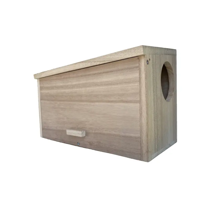 Shinegro Pine Wood Squirrel House Feeder Outdoor Nesting Box For Habitat Residence