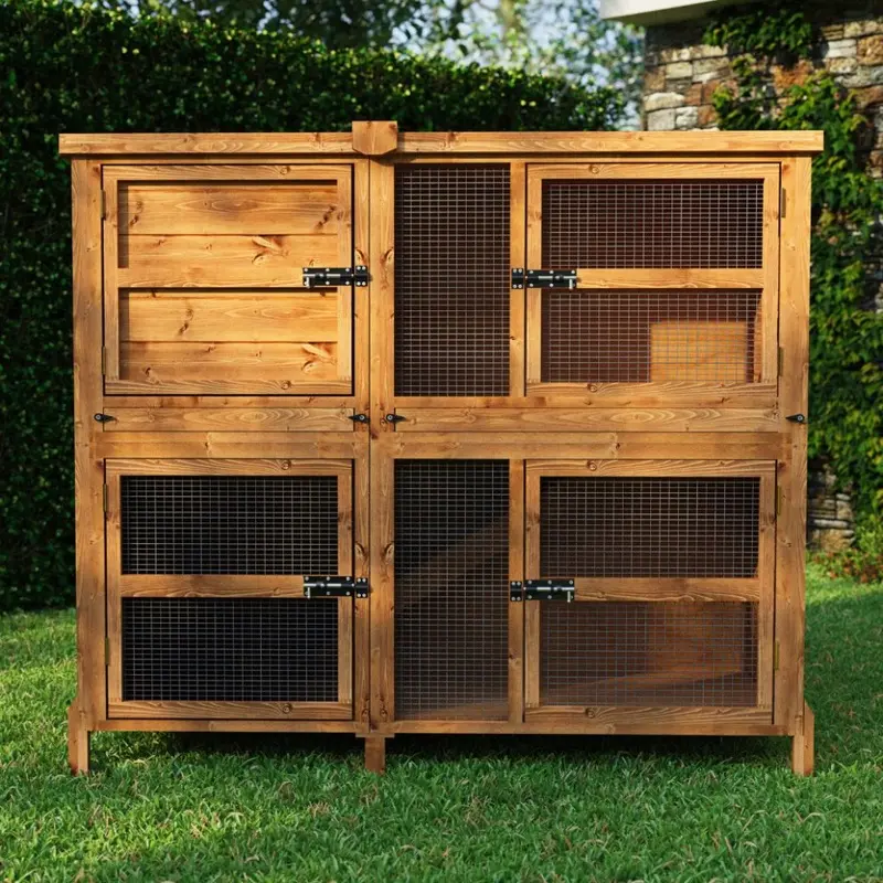 Home & Roost Chartwell Double Rabbit & Guinea Pig Hutch 5Ft
