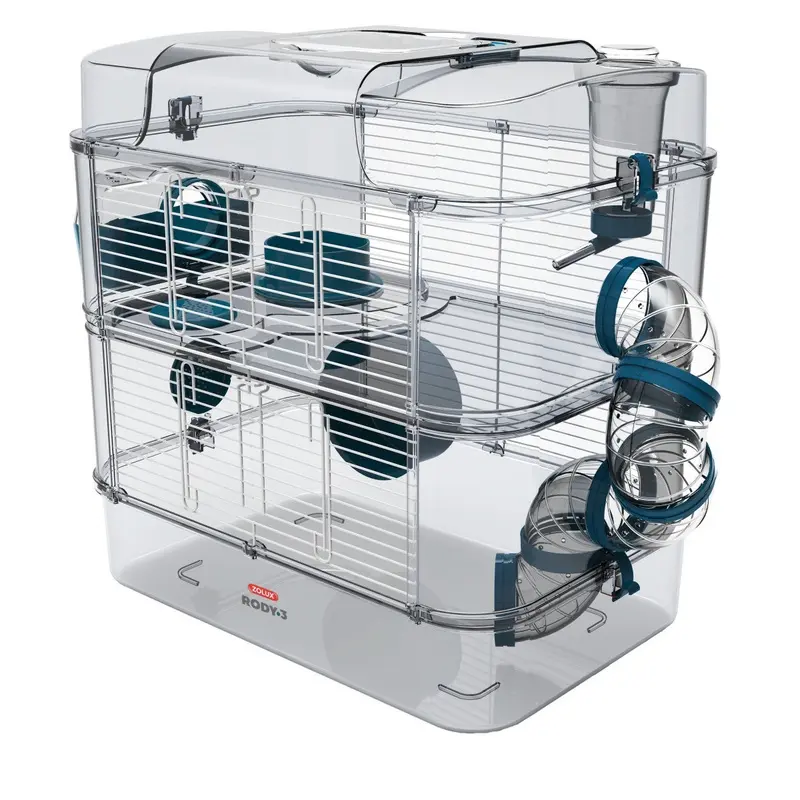 Zolux Bleu 2-Storey Cage For Rodents Rody3 Duo Small
