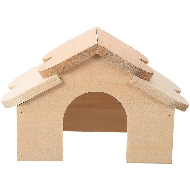 Hamster House Animal Hideout Chinchilla Wood House Squirrel House Small