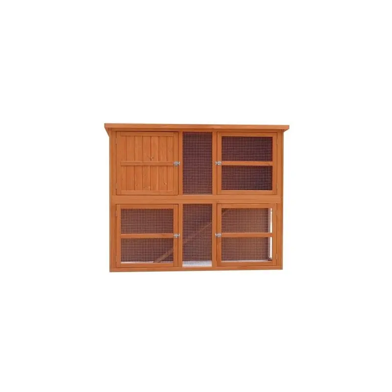Harrisons Grasmere Double Height Hutch Natural 150X60x120cm - 261025