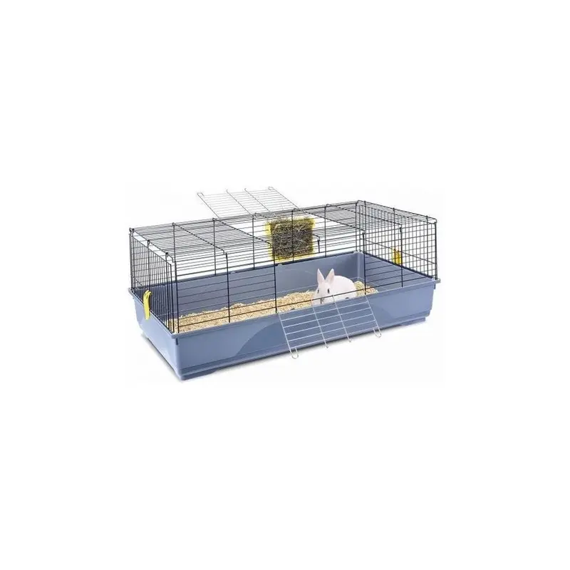 Imac Dark/Blue Rabbit Cage Easy Inside 120 Cm Steel Small