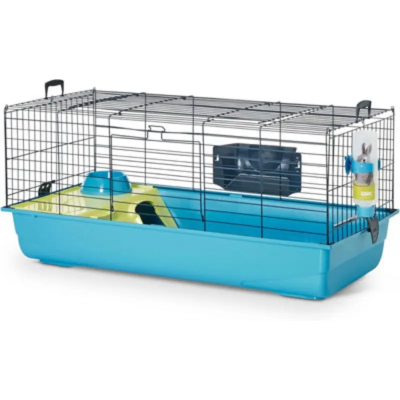 B&Q Savic Dwarf Rabbit Guinea Pigs Cage Small Animal Nero 2 De Luxe Blue