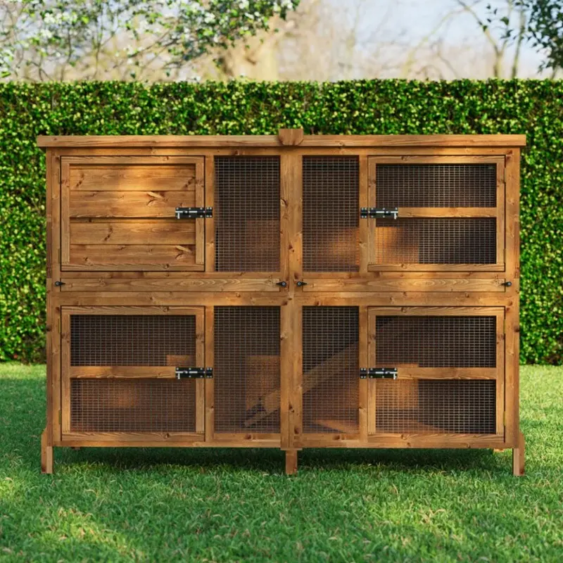 Home & Roost Chartwell Double Rabbit Guinea Pig Hutch 6Ft