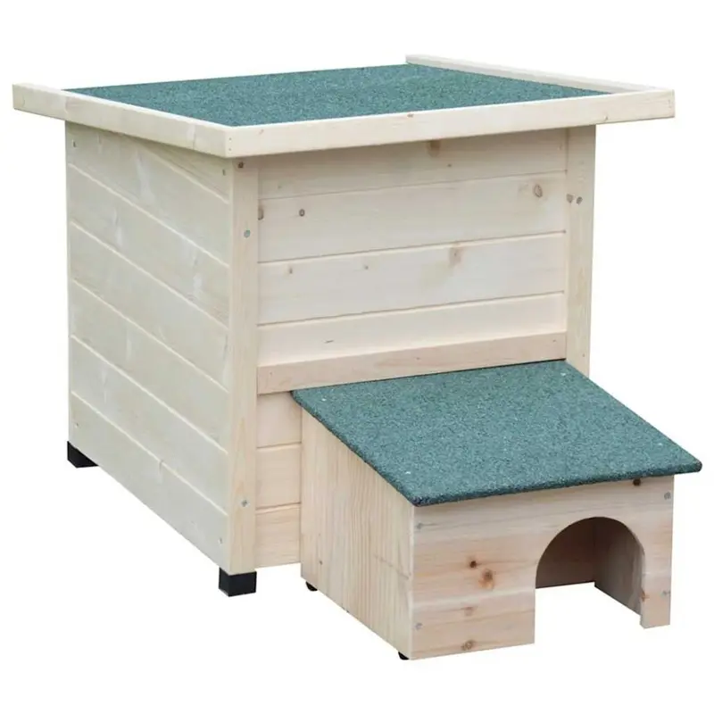 @Pet White @Pet Hedgehog House Xl 53X65x52cm Wood Rodent House Wooden House
