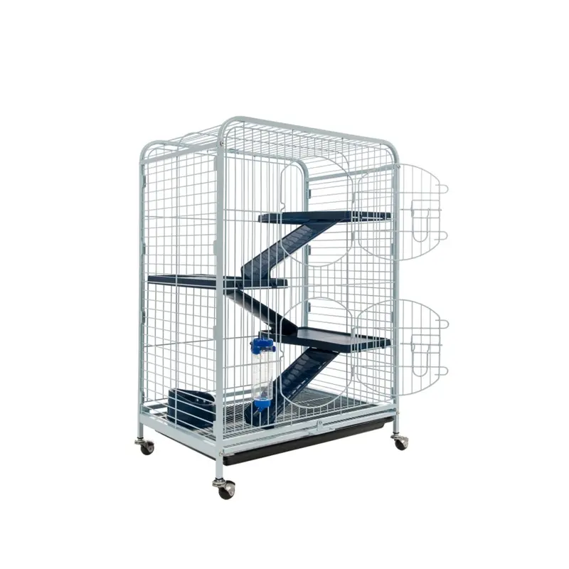 Tyrol Blue/Back Tower Rodent Cage 64 x 44 x 93cm