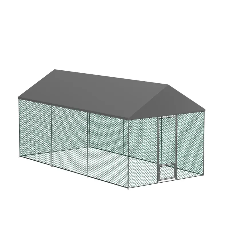 Wisfor (6X4x2.7m)) Walk-In Chicken Run Chicken Coop Cage Large