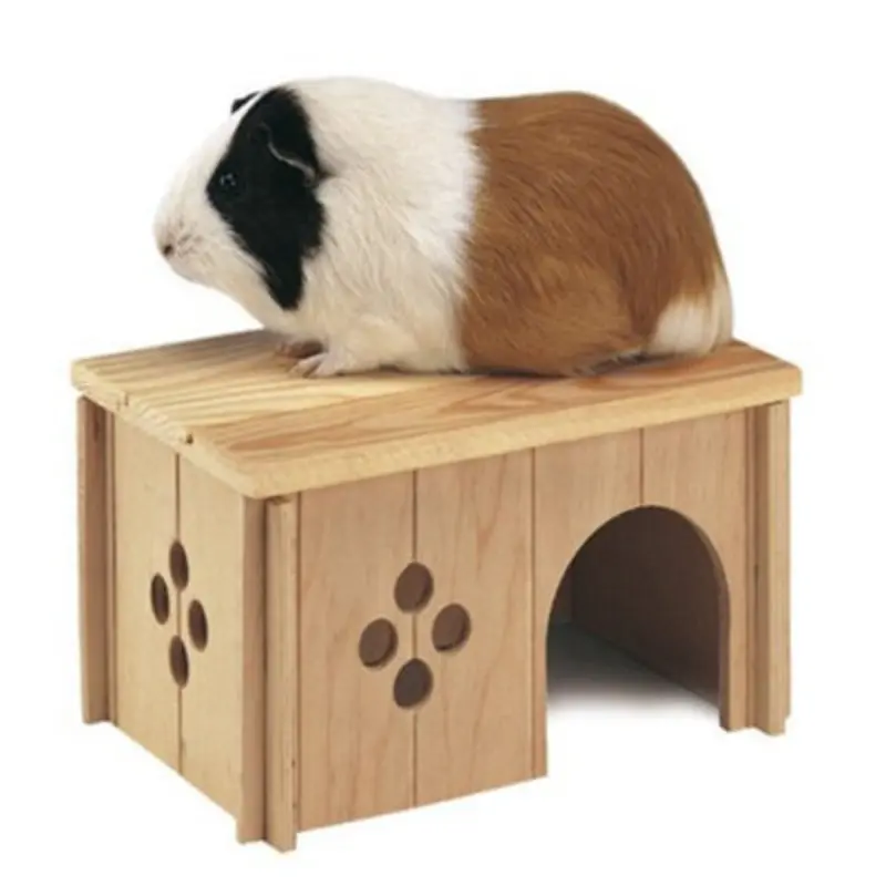 B&Q Sin 4645 Wooden Guinea Pig House 26X18.5x13.5cm
