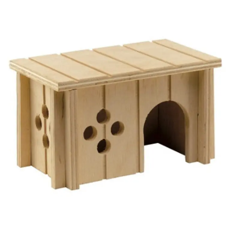 Ferplast Sin 4641 Wooden House For Rodents 12.5X7.5x7cm