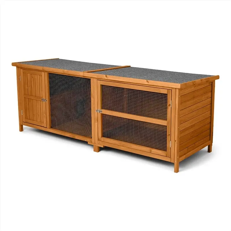 Pets At Home 1 Storey Wooden Rabbit Hutch 6Ft