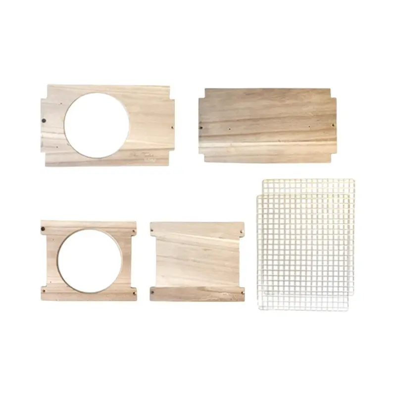 White Pet Rabbit Hideout Wooden Nest Chinchillas House For Cage Indoor Rats