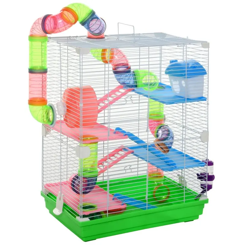 Paylesswithss 5 Tier Hamster Cage Carrier Habitat Animal House Small