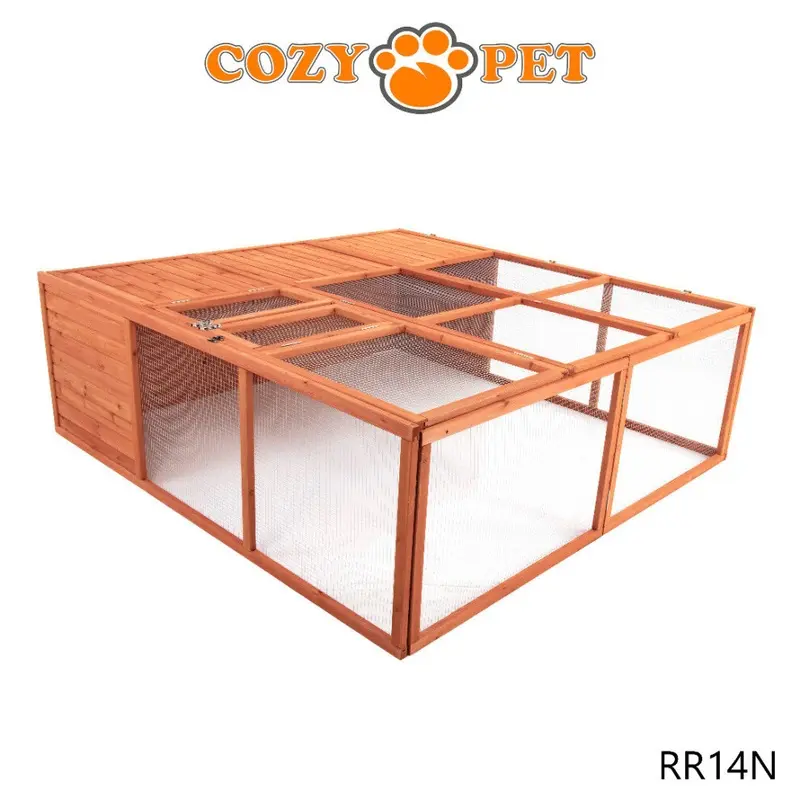 Cozy Pet Rabbit Run Wooden Xxl Hutch Guinea Pig Tortoise Chicken Rr14n