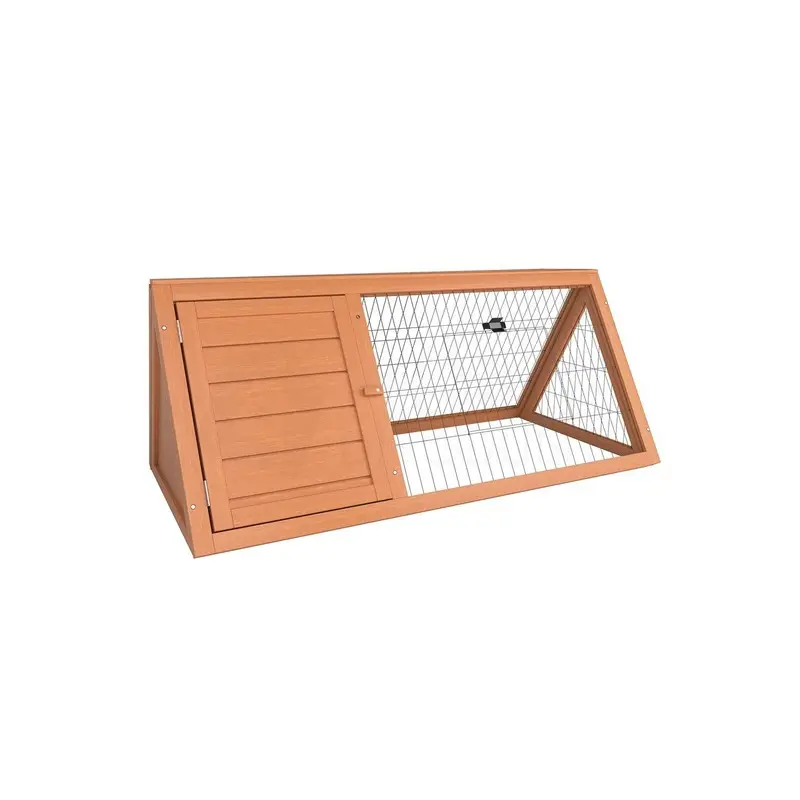 Home Discount Unisex Brown Pet Vida Triangle Wooden Pet Hutch House Shelter
