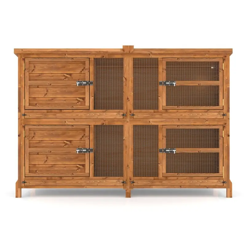 The Hutch Company Chartwell 2 Tier Luxury Rabbit Hutch For Keeping Pets Separate 6Ft