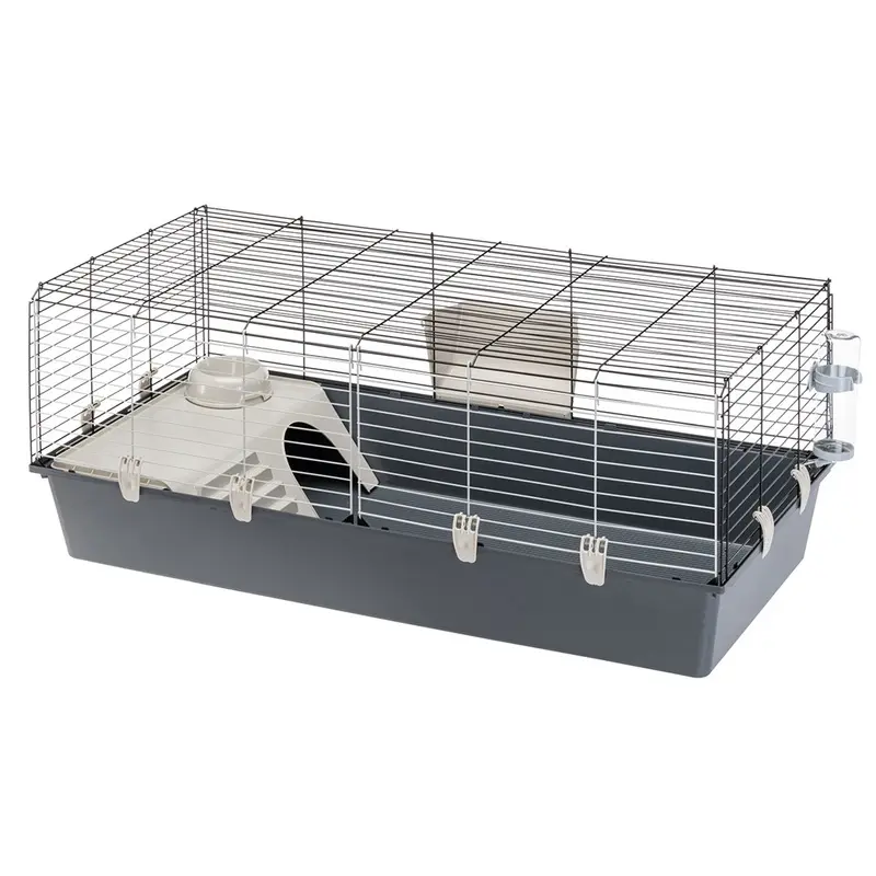 Ferplast Rabbit & Guinea Pig Cage 120 - Grey: 118 X 58.5 X 51.5 Cm (L X W X H)