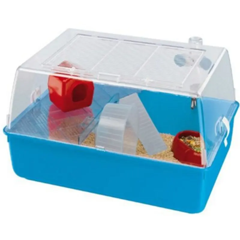 B&Q Mini Duna Hamster Cage Mixed Colours 55X39x27cm (Pack Of 3) Blue