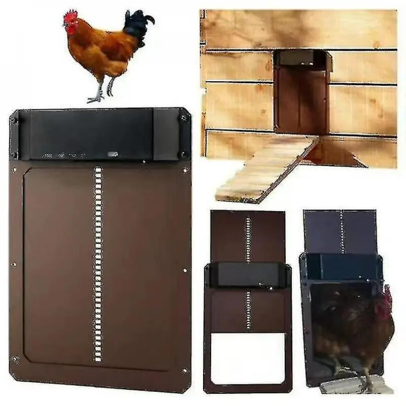 Bestparnter Light Automatic Chicken Coop Door Sense Opener Chicken House Door