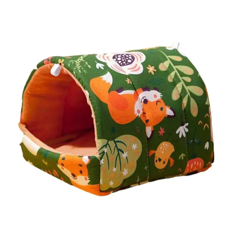 (L) Hamster Nest Sturdy Cozy Cute Guinea Pig House For Squirrel Rat Hamster Small