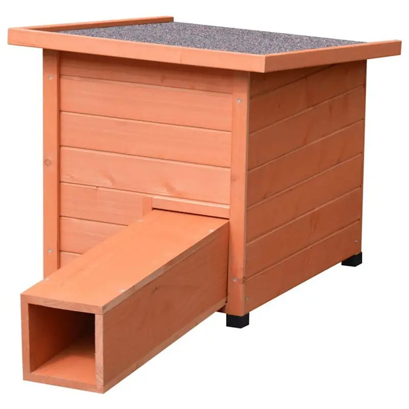 @Pet Brown @Pet Hedgehog House Xl 53X65x52cm Wood Rodent House Wooden House