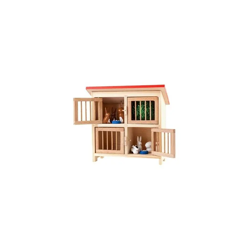 Madeforu Dregeno Easter Ornaments Rabbit Hutch Large