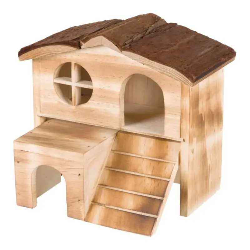 Trixie Flamed Wood House Kasja For Animals - 18  16  12 Cm Small