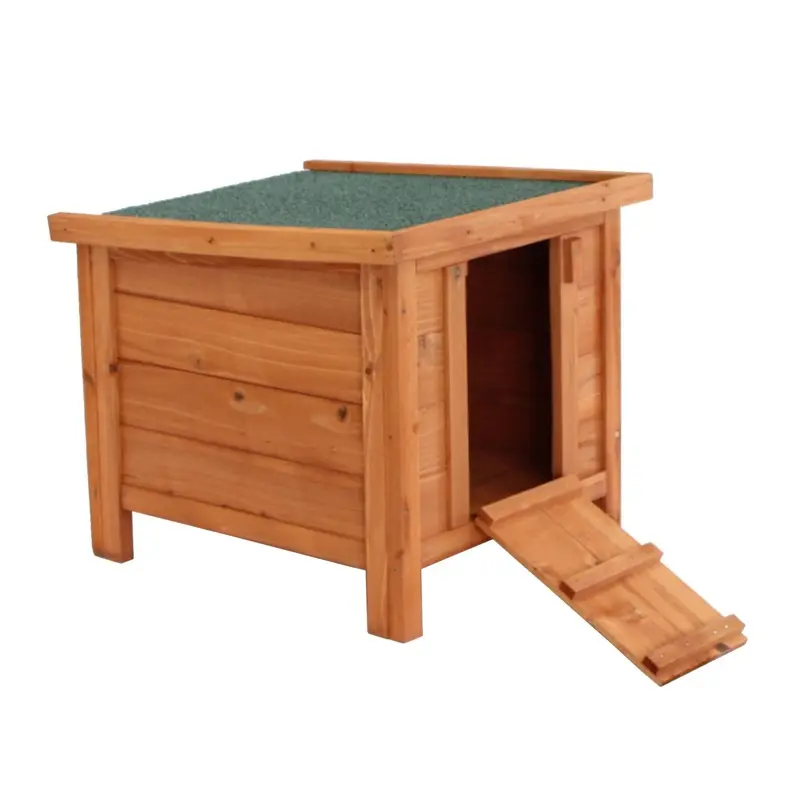 Oypla Unisex Brown Wooden Tortoise Guinea Pig House