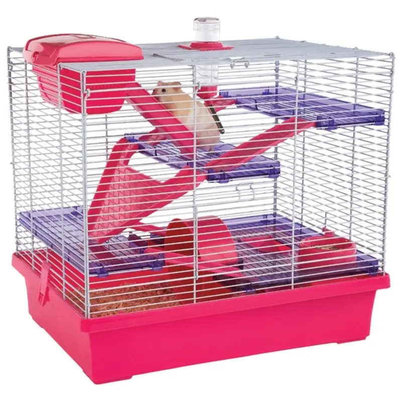 Rosewood Pico Hamster Home - Cage - 50 X X 47Cm Pink Size 36