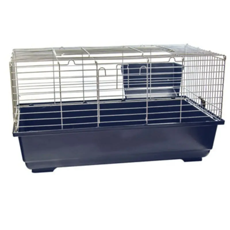Kct Dark/Blue Indoor Cage Rabbit 80Cm Single Level Bunny Run Animal Pet House Small