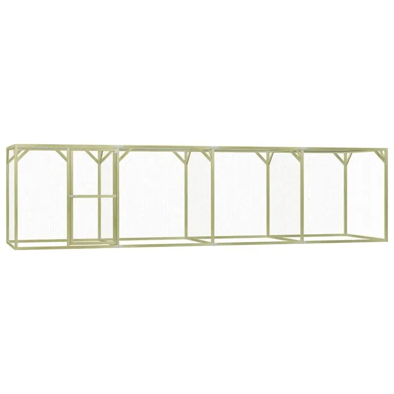Vidaxl Chicken Cage Outdoor Chicken Run Cage Chicken Coop Hen House Steel Small