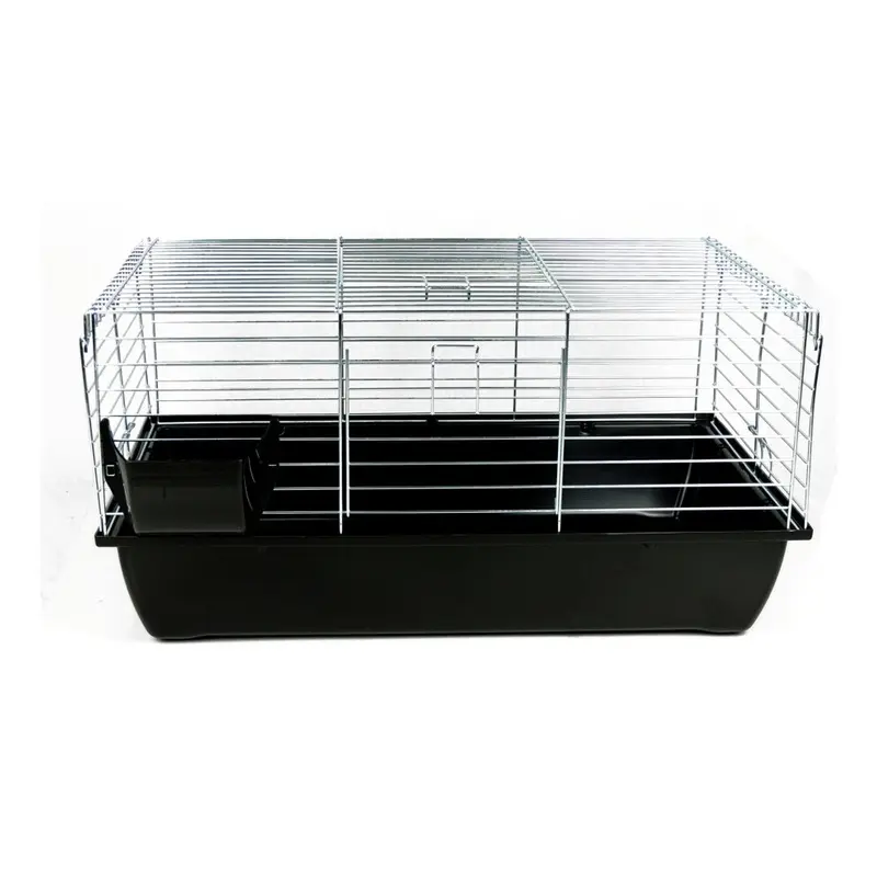 Little-Friends Black (Black) Indoor Rabbit Guinea Pig Cage Premium 80Cm