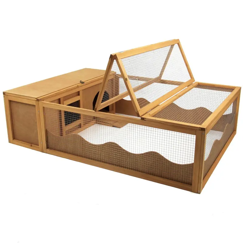 New Actiaspet Wooden Tortoise / Pet House With Run 57In Fed 74867 Small